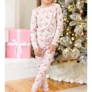 Mary Square Santa Print Pajama Set Size 12